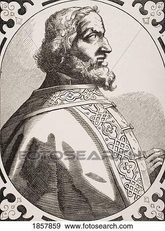 Stock Photo - Charlemagne 742 Or 747 To 814 Also Known As Charles The Great Or Carolus Magnus Or Karolus Magnus. King Of The Franks And Lombards. From 16Th Century Engraving. Fotosearch