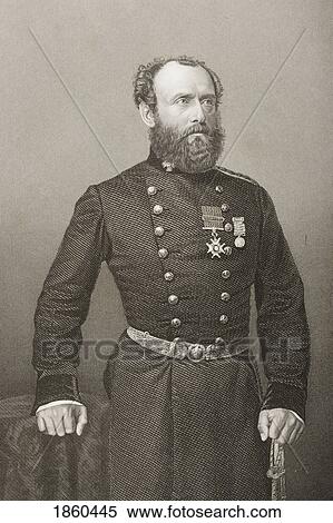 Stock Photography - Charles Ashe Windham, C. B. 1810-1870. British Major-General. Engraved By D. J. Pound From A Photograph By Mayall. From The Book The Drawing-Room Portrait Gallery Of Eminent Personages Published In London 1859.. Fotosearch