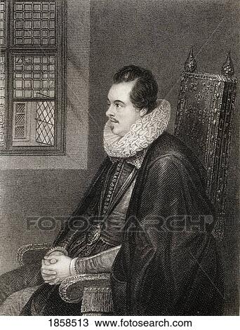 Stock Image - Charles Blount, 8Th Lord Mountjoy, Aka Earl Of Devonshire, 1562-1606. English Soldier From The Book ÃƒÂ¢Ã¢â€šÂ¬Ã…â€œLodgeÃƒÂ¢Ã¢â€šÂ¬Ã¢â€žÂ¢S British PortraitsÃƒÂ¢Ã¢â€šÂ¬Ã‚Â Published London 1823.. Fotosearch