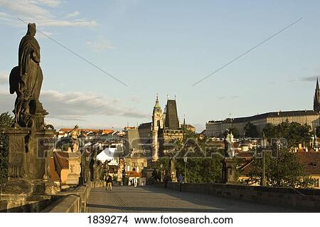 Picture - Charles Bridge (Karluv Most); Prague, Czech Republic. Fotosearch