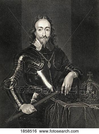 Stock Photograph - Charles I, 1600-1649. King Of England, Scotland Wales And Ireland. From The Book ÃƒÂ¢Ã¢â€šÂ¬Ã…â€œLodgeÃƒÂ¢Ã¢â€šÂ¬Ã¢â€žÂ¢S British PortraitsÃƒÂ¢Ã¢â€šÂ¬Ã‚Â Published London 1823.. Fotosearch