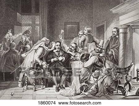 Charles I In The Guard Room Insulted By The Soldiers Of Cromwell, January 27, 1649. Engraved By H. Bourne After Paul Delaroche. From The Book “Illustrations Of English And Scottish History†Volume 1 View Large Photo Image Picture - Charles I In The Guard Room Insulted By The Soldiers Of Cromwell, January 27, 1649. Engraved By H. Bourne After Paul Delaroche. From The Book “Illustrations Of English And Scottish History†Volume 1. Fotosearch
