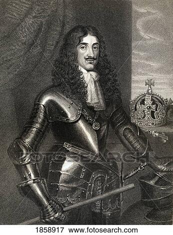 Stock Photo - Charles Ii, Aka The Merry Monarch, 1630-1685. King Of Great Britain And Ireland. From The Book ÃƒÂ¢Ã¢â€šÂ¬Ã…â€œLodgeÃƒÂ¢Ã¢â€šÂ¬Ã¢â€žÂ¢S British PortraitsÃƒÂ¢Ã¢â€šÂ¬Ã‚Â Published London 1823.. Fotosearch