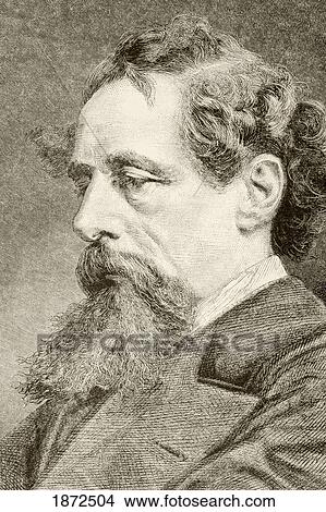 Picture - Charles John Huffam Dickens, 1812 To 1870. English Novelist. From A 19Th Century Illustration.. Fotosearch