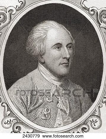 Stock Photo - Charles Lee, 1732-1782. British soldier who served as a General of the Continental Army during the American War of Independence. From Gallery of Historical and Contemporary Portraits, Engravings.. Fotosearch