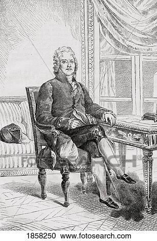 Stock Image - Charles Maurice De Talleyrand-Perigord, 1754-1838. French Politician And Diplomat. Engraved By Launy-Marchand After E. Parmentier. From Histoire De La Revolution Francaise By Louis Blanc.. Fotosearch