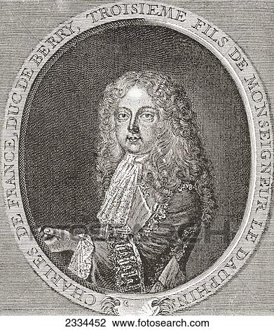 Stock Image - Charles Of France, Duke Of Berry, 1686 ÃƒÂ¢Ã¢â‚¬Å¡Ã‚Â¬. Fotosearch