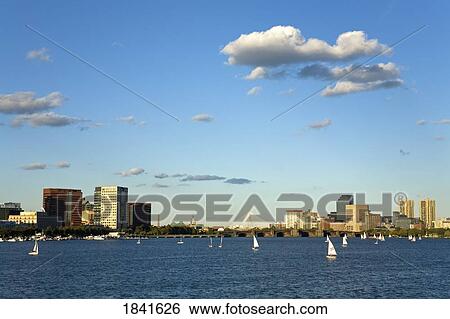 Charles River; Boston, Massachusetts, Usa View Large Photo Image Stock Photograph - Charles River; Boston, Massachusetts, Usa. Fotosearch