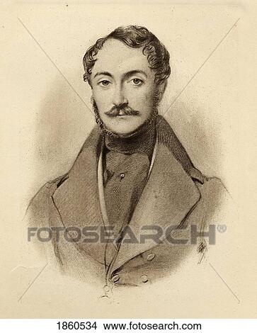 Picture - Charles William Frederick Emicon, 3Rd. Prince Of Leinigen, 1814-1856. Half Brother Of Queen Victoria. From A Portrait By R. J. Lane. From The Book The Girlhood Of Queen Victoria 1832-1840. Published In London 1912.. Fotosearch