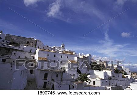 Charming Town On Hillside View Large Photo Image Stock Photograph - Charming Town On Hillside. Fotosearch