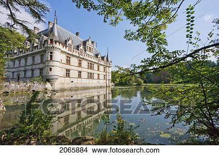 Chateau D'azay-Le-Rideau, Azay-Le-Rideau, Indre-Et-Loire, France View Large Photo Image Picture - Chateau D'azay-Le-Rideau, Azay-Le-Rideau, Indre-Et-Loire, France. Fotosearch