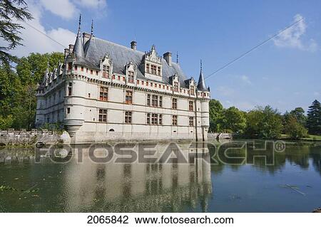 Chateau D'azay-Le-Rideau, Azay-Le-Rideau, Indre-Et-Loire, France View Large Photo Image Stock Image - Chateau D'azay-Le-Rideau, Azay-Le-Rideau, Indre-Et-Loire, France. Fotosearch