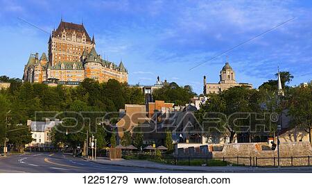 Chateau Frontenac; Quebec City, Quebec, Canada View Large Photo Image Stock Photo - Chateau Frontenac; Quebec City, Quebec, Canada. Fotosearch