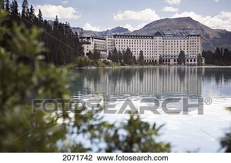 Stock Image - Chateau Lake Louise, Lake Louise, Alberta. Fotosearch