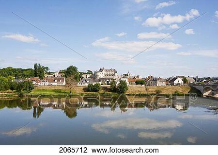 Chateau Of Amboise, As Seen From The Loire River, Amboise, France View Large Photo Image Stock Image - Chateau Of Amboise, As Seen From The Loire River, Amboise, France. Fotosearch