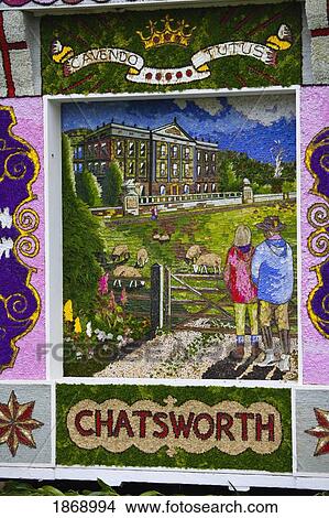 Picture - Chatsworth, Derbyshire, England; Display In The Stately Home Of Chatsworth House. Fotosearch