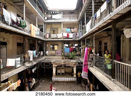 Chawl housing in the Mill District; Mumbai, India View Large Photo Image Stock Image - Chawl housing in the Mill District; Mumbai, India. Fotosearch