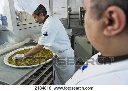 Chef Preparing Traditional Arabic Sweets, Mediterranean Sweets Or Middle Eastern Sweets Made At The Zalatimo Sweetshop, Amman, Jordan, Middle East View Large Photo Image Stock Photo - Chef Preparing Traditional Arabic Sweets, Mediterranean Sweets Or Middle Eastern Sweets Made At The Zalatimo Sweetshop, Amman, Jordan, Middle East. Fotosearch