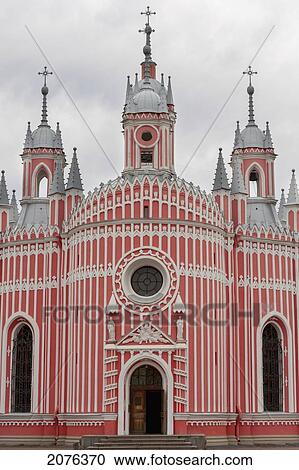 Stock Image - Chesme Church; St. Petersburg Russia. Fotosearch