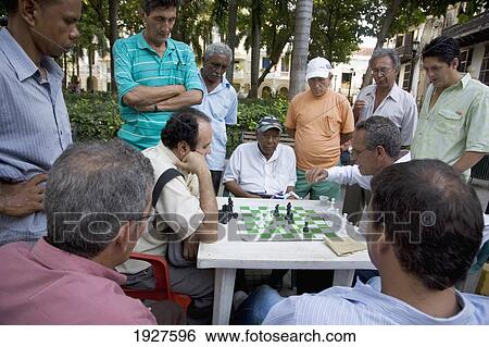 Stock Photograph - Chess Game On Plaza Bolivar. Fotosearch