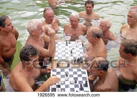 Chess Players, Szechenyl Baths View Large Photo Image Stock Photography - Chess Players, Szechenyl Baths. Fotosearch