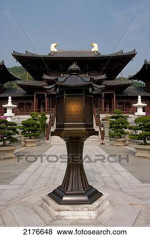 Stock Photo - Chi Lin Nunnery, Kowloon, Hong Kong. Fotosearch