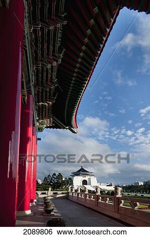 Stock Photograph - Chiang Kai-Shek Memorial Hall Of National Concert In Taipei, Taiwan, Asia. Fotosearch