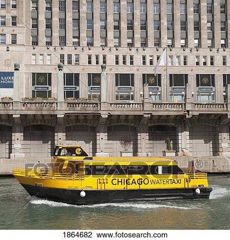 Chicago Water Taxi, Chicago, Illinois, Usa View Large Photo Image Stock Image - Chicago Water Taxi, Chicago, Illinois, Usa. Fotosearch