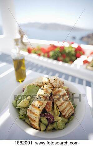 Chicken Salad On Table In Coastline Cafe View Large Photo Image Stock Image - Chicken Salad On Table In Coastline Cafe. Fotosearch