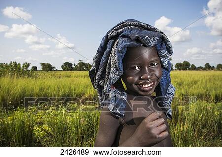 Stock Photo - Child of the Nuer tribe, close to Gambella in Western Ethiopia; Ethiopia. Fotosearch