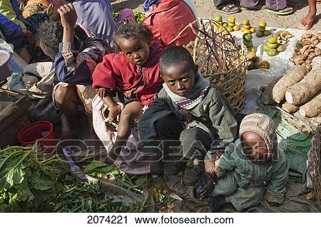 Children At The Weekly Market In Fianarantsoa, Madagascar View Large Photo Image Stock Image - Children At The Weekly Market In Fianarantsoa, Madagascar. Fotosearch