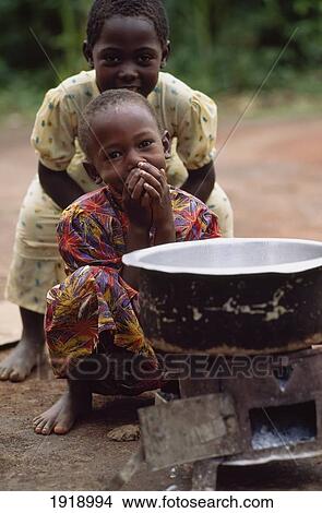 Children Cooking Food Outside View Large Photo Image Picture - Children Cooking Food Outside. Fotosearch