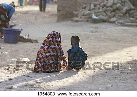 Stock Image - Children in Djenne, Mali. Fotosearch