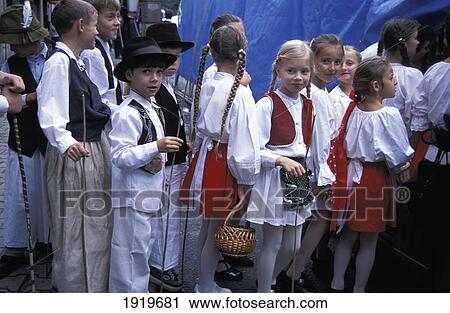 Children In Traditional Costumes; Slovakia View Large Photo Image Stock Image - Children In Traditional Costumes; Slovakia. Fotosearch