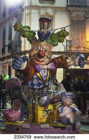 Children's Falla Ninot During Fallas Festival; Valencia, Spain View Large Photo Image Stock Photo - Children's Falla Ninot During Fallas Festival; Valencia, Spain. Fotosearch