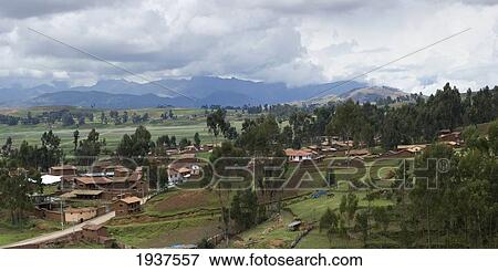Chilean Village; Chinchero Sacred Valley Peru View Large Photo Image Stock Photo - Chilean Village; Chinchero Sacred Valley Peru. Fotosearch