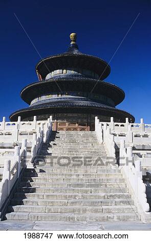 China, Beijing, Temple Of Heaven, View Of Stairs View Large Photo Image Stock Photo - China, Beijing, Temple Of Heaven, View Of Stairs. Fotosearch