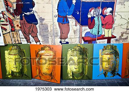 China, Chinese Modern Art Of Buddha Head; Beijing View Large Photo Image Stock Image - China, Chinese Modern Art Of Buddha Head; Beijing. Fotosearch