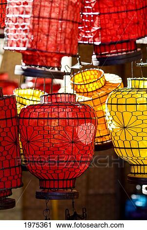 China, Decorative Lanterns In Marketplace; Beijing View Large Photo Image Stock Image - China, Decorative Lanterns In Marketplace; Beijing. Fotosearch