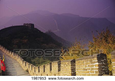 China, Great Wall Of China; Mu Tian Yu View Large Photo Image Stock Image - China, Great Wall Of China; Mu Tian Yu. Fotosearch