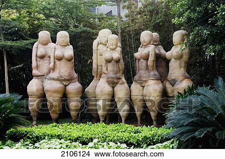China, Guangdong, Dragon Kiln Nanfeng pottery; Foshan, Statues of women in garden View Large Photo Image Picture - China, Guangdong, Dragon Kiln Nanfeng pottery; Foshan, Statues of women in garden. Fotosearch