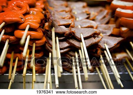 China, Hong Kong, Barbecued Pork And Chicken Being Grill At Street Food Vendor's Stall; Causeway Bay View Large Photo Image Stock Image - China, Hong Kong, Barbecued Pork And Chicken Being Grill At Street Food Vendor's Stall; Causeway Bay. Fotosearch