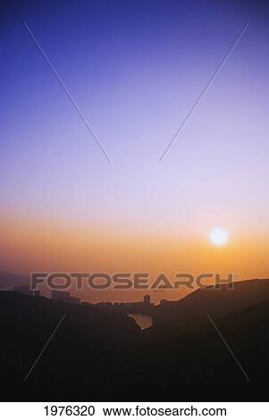 China, Hong Kong, East China Sea At Sunset From Peak; Aberdeen View Large Photo Image Stock Image - China, Hong Kong, East China Sea At Sunset From Peak; Aberdeen. Fotosearch