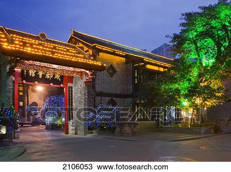 China, Sichuan, Chengdu, Traditional building; Wenshu Yuan View Large Photo Image Stock Image - China, Sichuan, Chengdu, Traditional building; Wenshu Yuan. Fotosearch