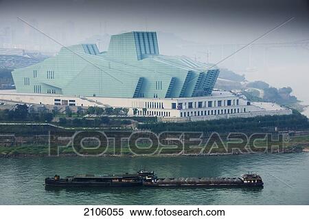 Stock Photography - China, Sichuan, New Opera House; Chongqing. Fotosearch