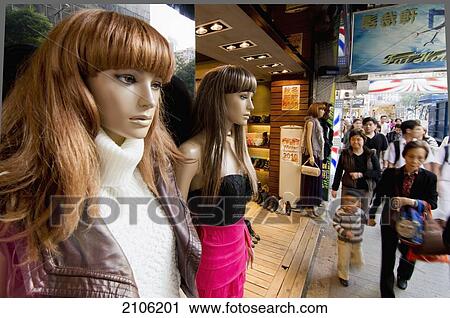 China, Wanchai shop mannequins; Hong Kong View Large Photo Image Stock Image - China, Wanchai shop mannequins; Hong Kong. Fotosearch