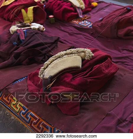 China, Xizang, Lhasa, Drepung Monastery, Monk's clothing View Large Photo Image Stock Photograph - China, Xizang, Lhasa, Drepung Monastery, Monk's clothing. Fotosearch