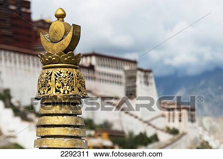 China, Xizang, Lhasa, Potala Palace, Stupa detail View Large Photo Image Stock Image - China, Xizang, Lhasa, Potala Palace, Stupa detail. Fotosearch