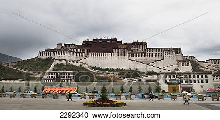 Stock Image - China, Xizang, Lhasa, Potala Palace. Fotosearch