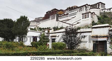 China, Xizang, Lhasa, Potala Palace View Large Photo Image Stock Photography - China, Xizang, Lhasa, Potala Palace. Fotosearch